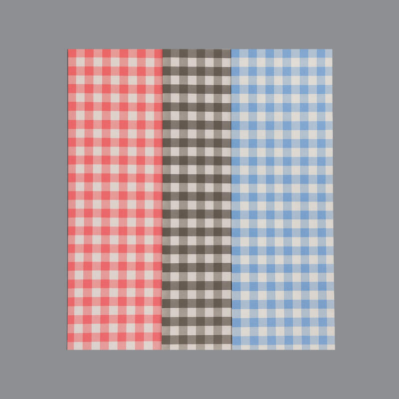 Gingham Greaseproof Paper Available in red, blue or black, size of 9x14