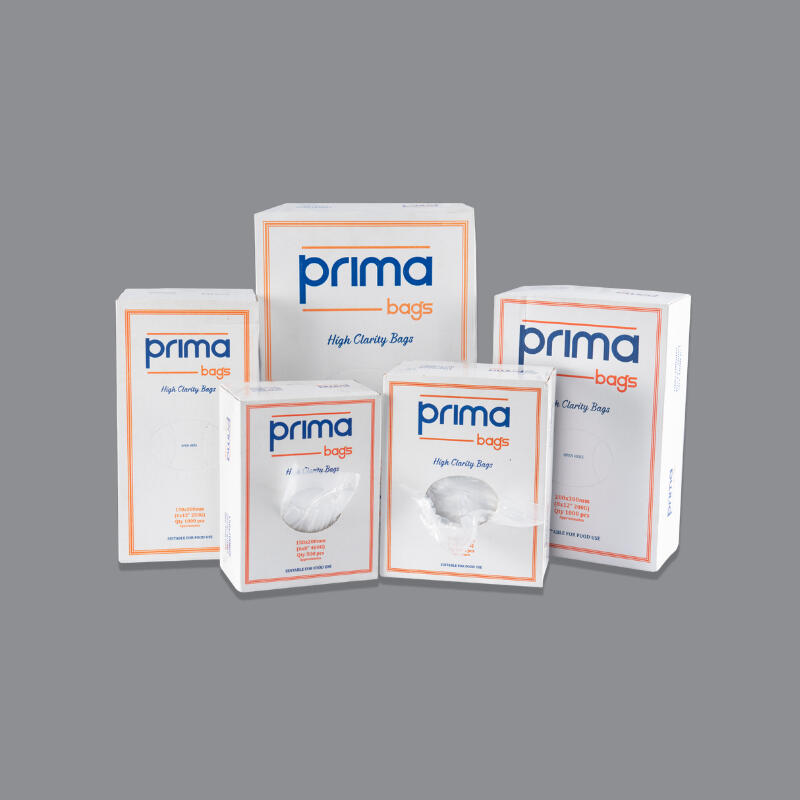 LDPE Prima Bags High clarity, plain polythene packaging, available in various gauges for retail, industrial, and food use